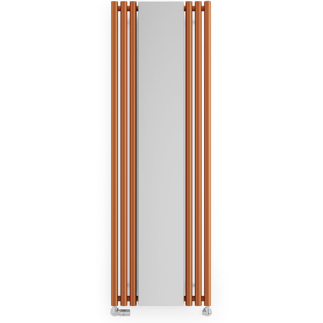 Rolo-Mirror - Copper Vertical Designer Radiators H1800mm x W590mm Single Panel