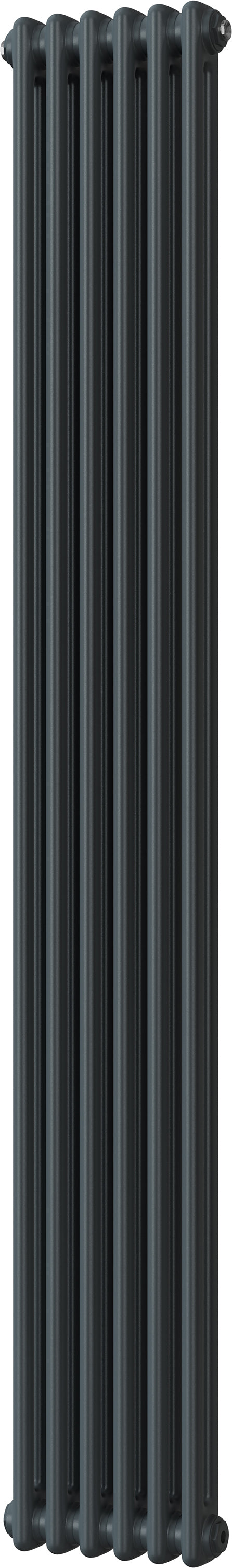 Alpha - Anthracite Vertical Column Radiator H1800mm x W284mm 2 Column