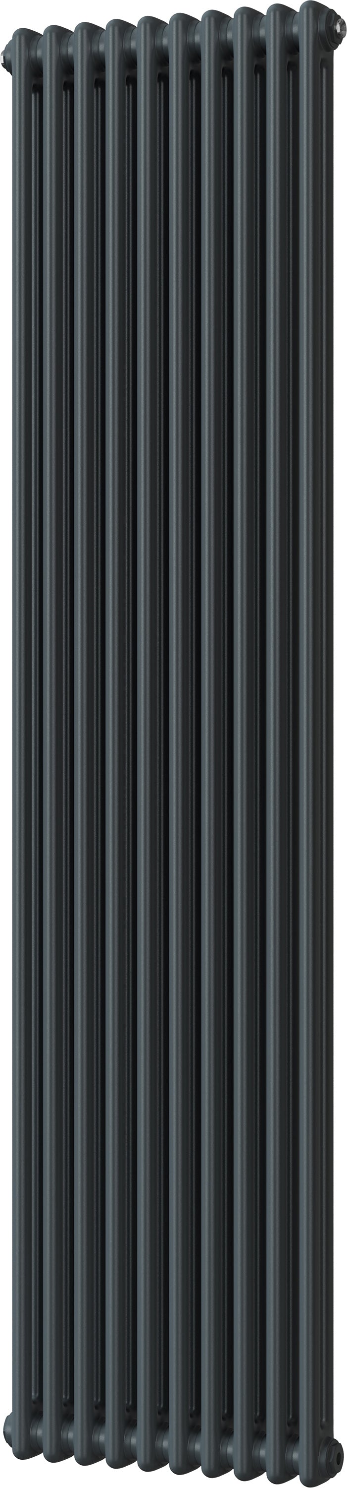 Alpha - Anthracite Vertical Column Radiator H1800mm x W460mm 2 Column