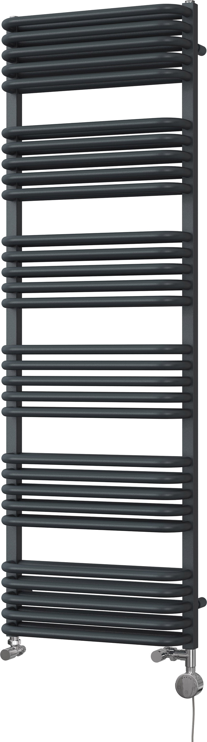 Crossmoor - Anthracite Dual Fuel Towel Rail H1533mm x W500mm Thermostatic