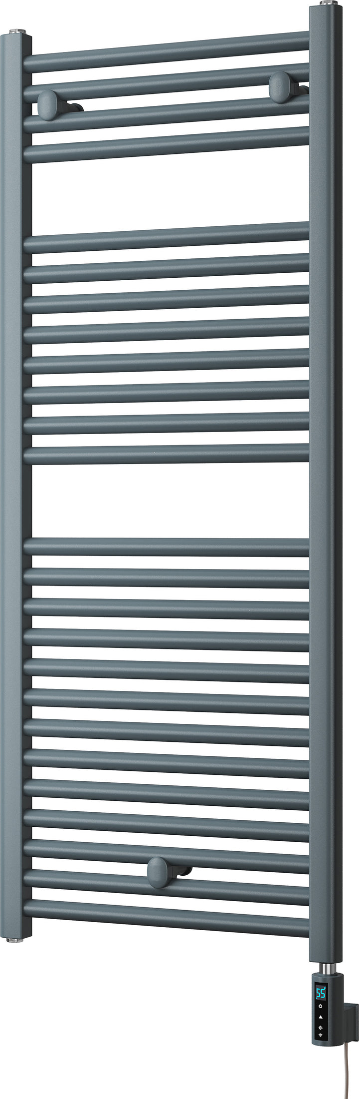 Roma - Anthracite Electric Towel Rail H1230mm x W500mm Straight 600w Thermostatic WIFI