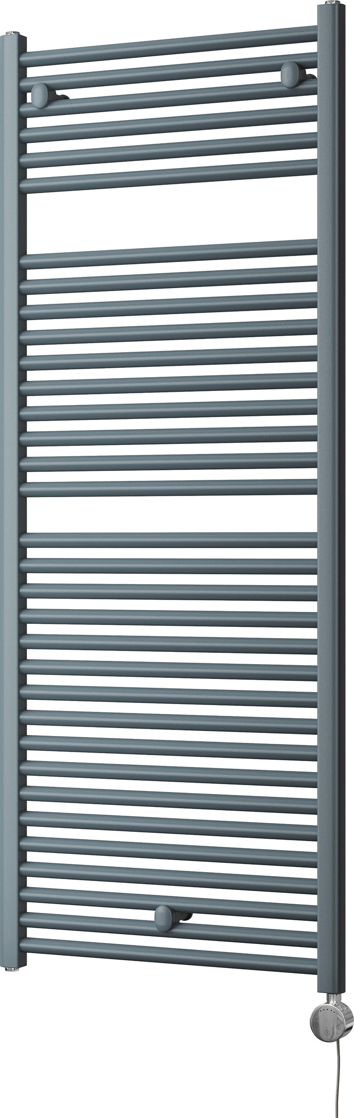 Roma - Anthracite Electric Towel Rail H1512mm x W600mm Straight 1000w Thermostatic