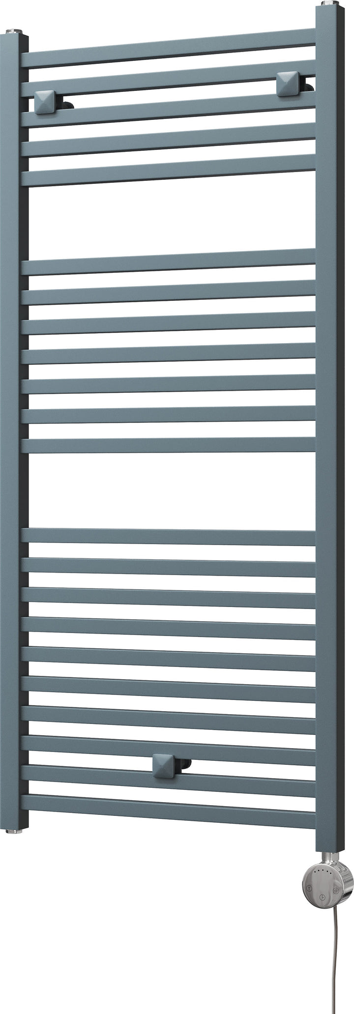 Todi - Anthracite Electric Towel Rail H1110mm x W500mm Straight 600w Thermostatic