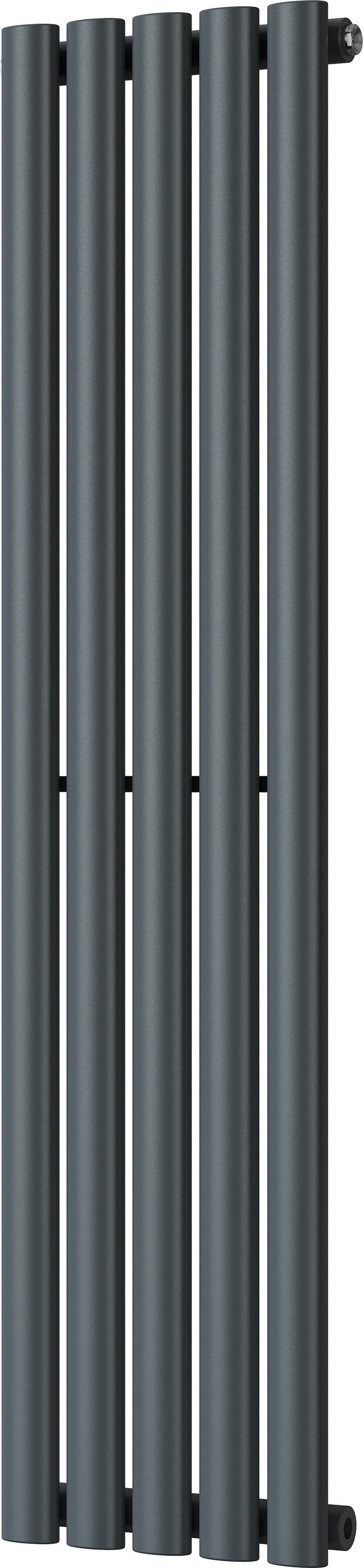 Omeara - Anthracite Vertical Radiator H1200mm x W290mm Single Panel