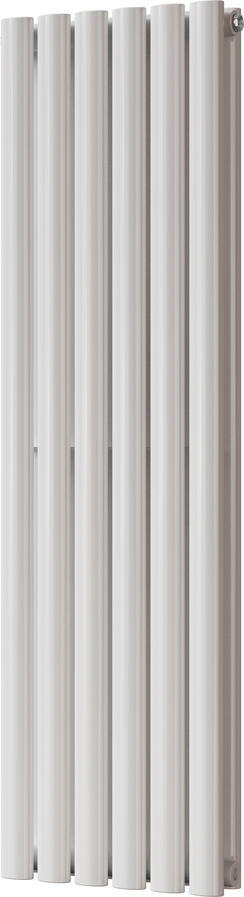 Omeara - White Vertical Radiator H1200mm x W348mm Double Panel