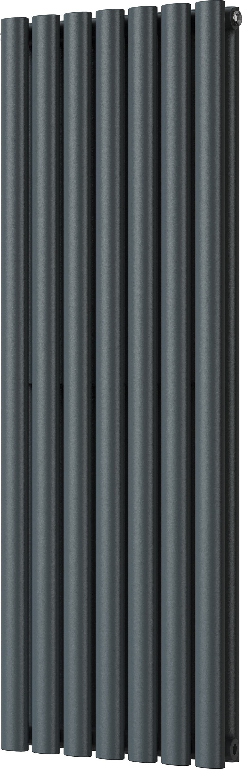 Omeara - Anthracite Vertical Radiator H1200mm x W406mm Double Panel