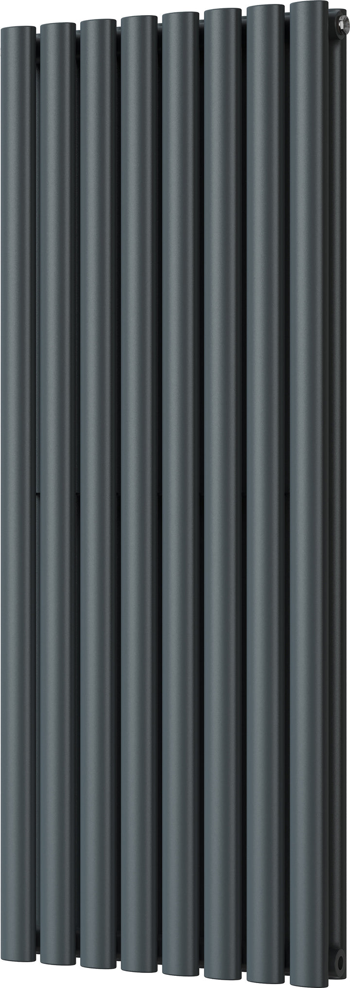 Omeara - Anthracite Vertical Radiator H1200mm x W464mm Double Panel