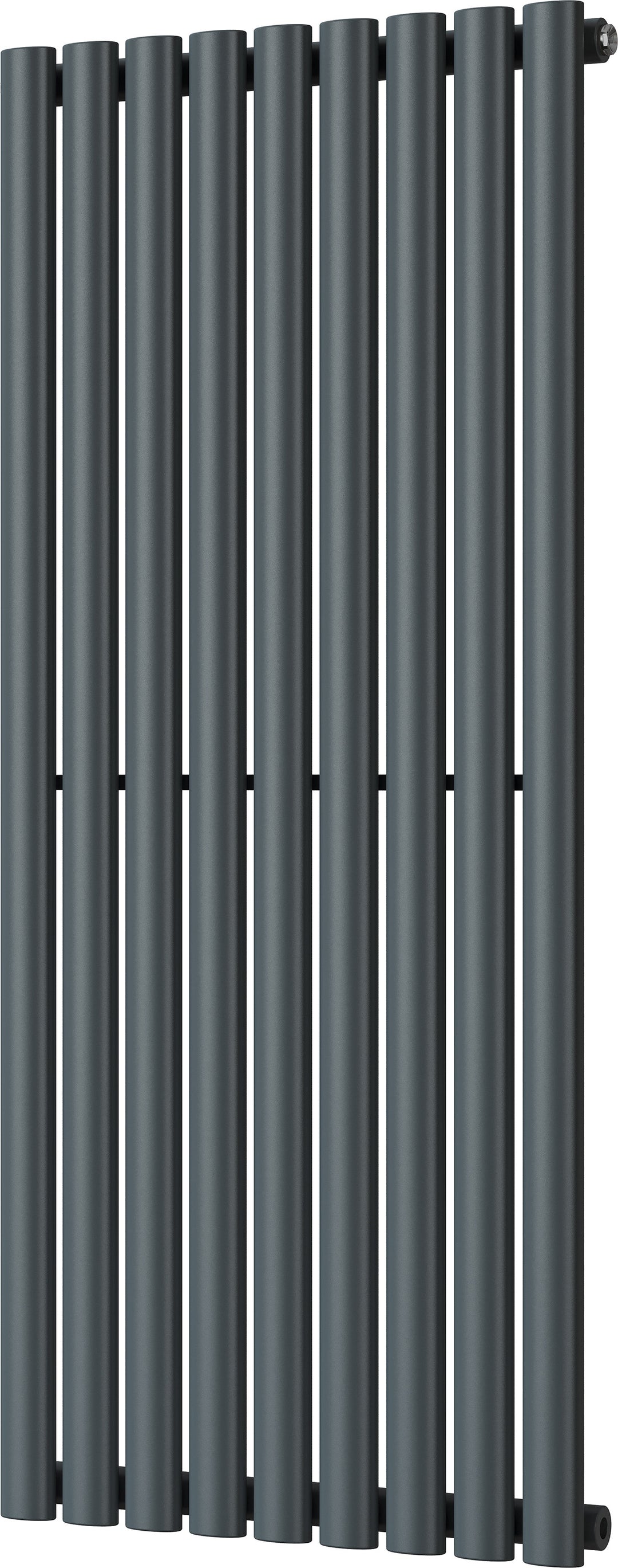 Omeara - Anthracite Vertical Radiator H1200mm x W522mm Single Panel