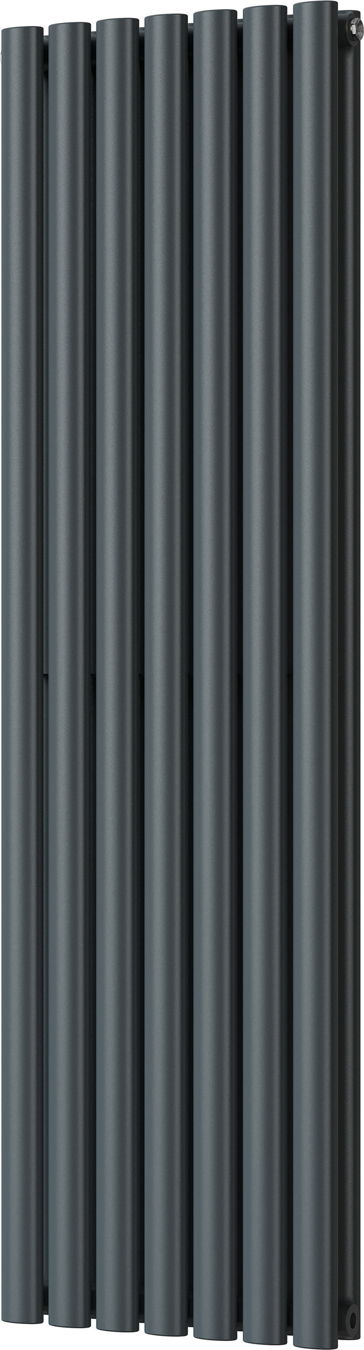 Omeara - Anthracite Vertical Radiator H1400mm x W406mm Double Panel