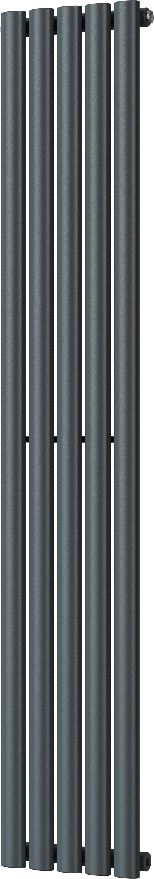 Omeara - Anthracite Vertical Radiator H1600mm x W290mm Single Panel