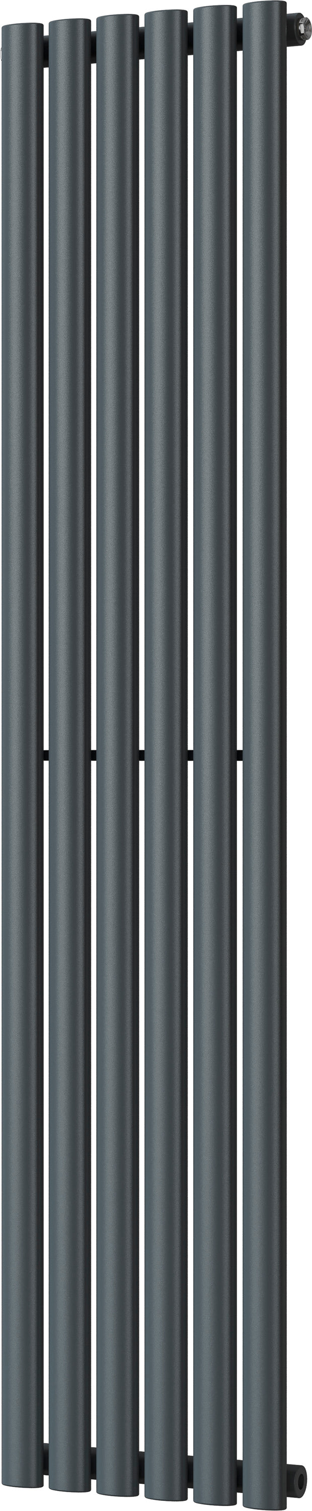 Omeara - Anthracite Vertical Radiator H1600mm x W348mm Single Panel