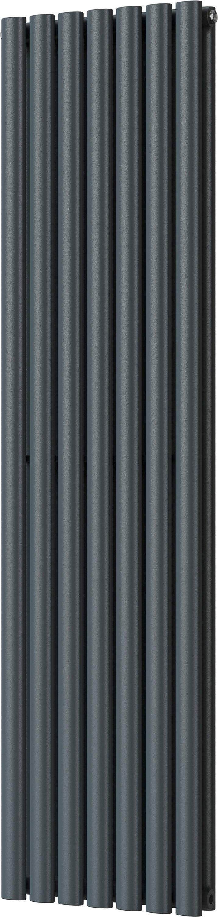 Omeara - Anthracite Vertical Radiator H1600mm x W406mm Double Panel
