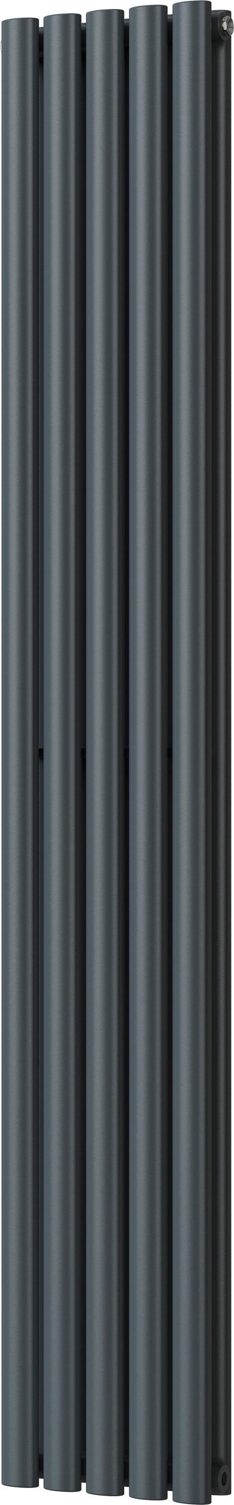 Omeara - Anthracite Vertical Radiator H1800mm x W290mm Double Panel