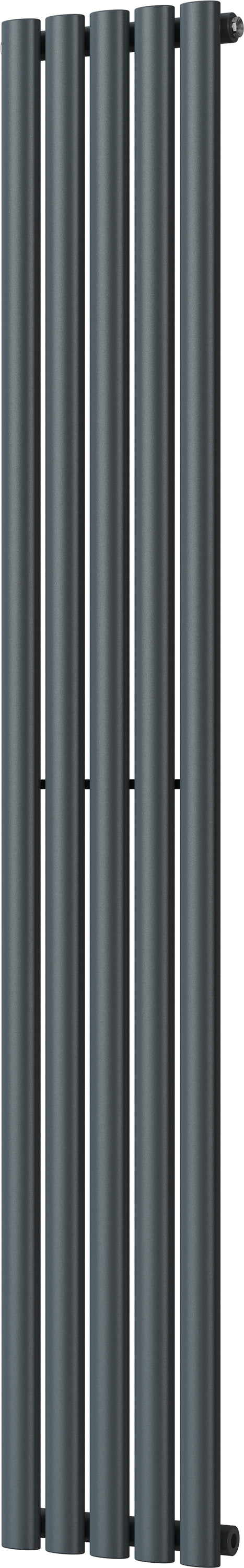 Omeara - Anthracite Vertical Radiator H1800mm x W290mm Single Panel
