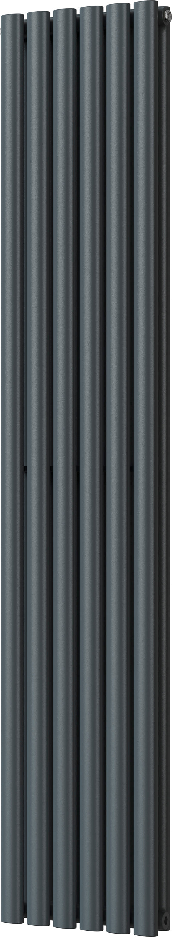 Omeara - Anthracite Vertical Radiator H1800mm x W348mm Double Panel