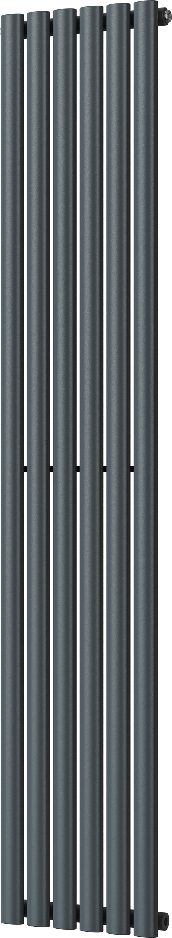 Omeara - Anthracite Vertical Radiator H1800mm x W348mm Single Panel