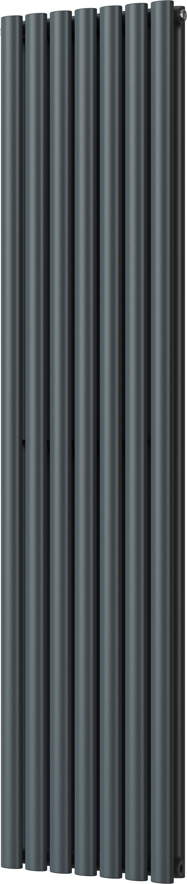 Omeara - Anthracite Vertical Radiator H1800mm x W406mm Double Panel