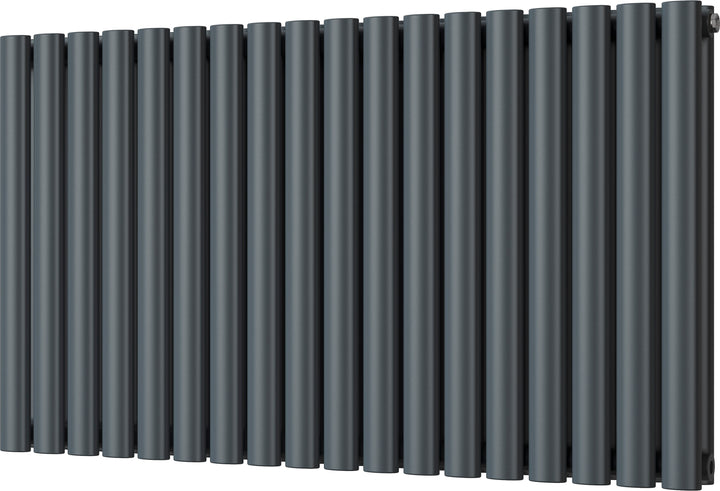 Omeara - Anthracite Horizontal Radiator H600mm x W1044mm Double Panel