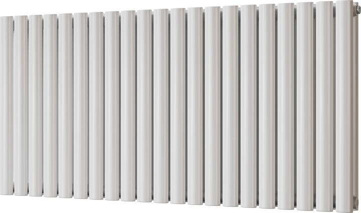 Omeara - White Horizontal Radiator H600mm x W1218mm Double Panel