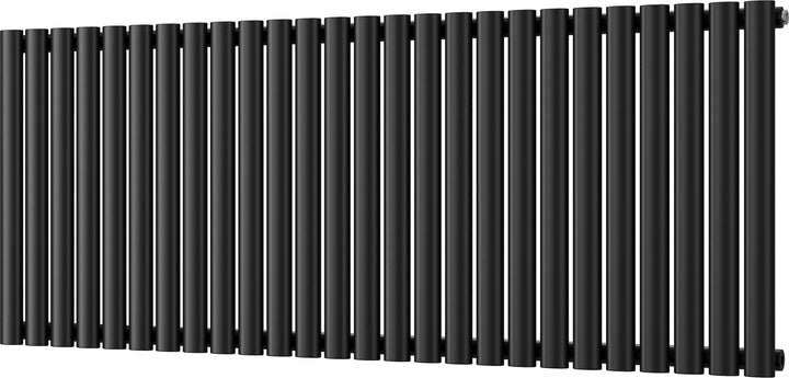 Omeara - Black Horizontal Radiator H600mm x W1508mm Single Panel