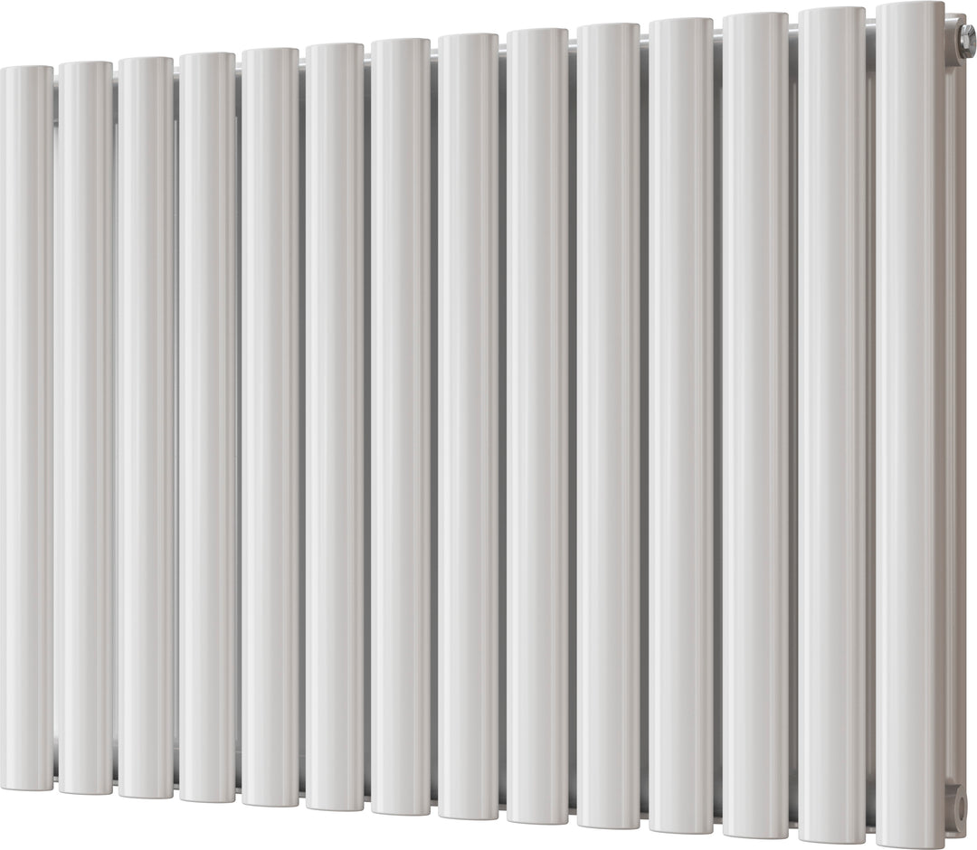 Omeara - White Horizontal Radiator H600mm x W812mm Double Panel