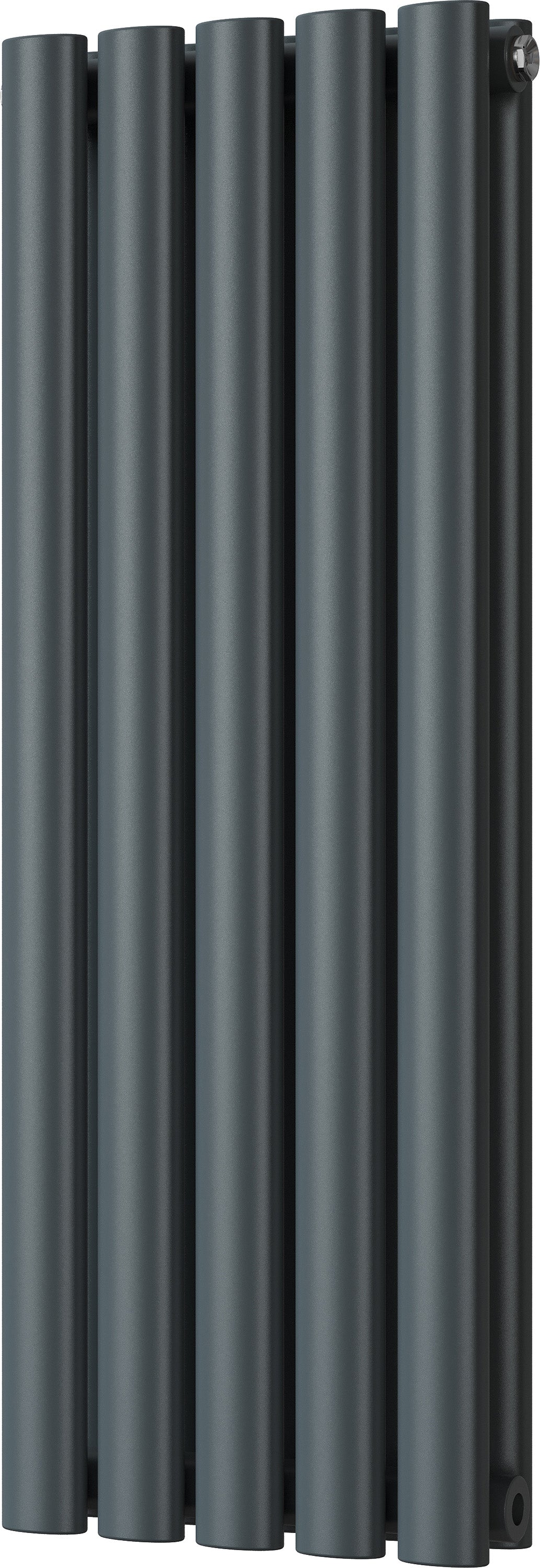 Omeara - Anthracite Designer Radiator H800mm x W290mm Double Panel
