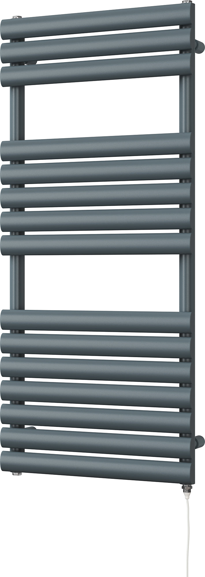 Omeara - Anthracite Electric Towel Rail H1120mm x W500mm 400w Standard
