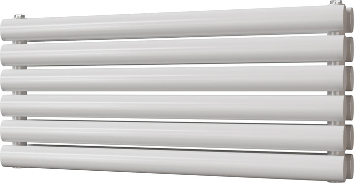 Omeara Axis - White Horizontal Radiator H348mm x W800mm Double Panel