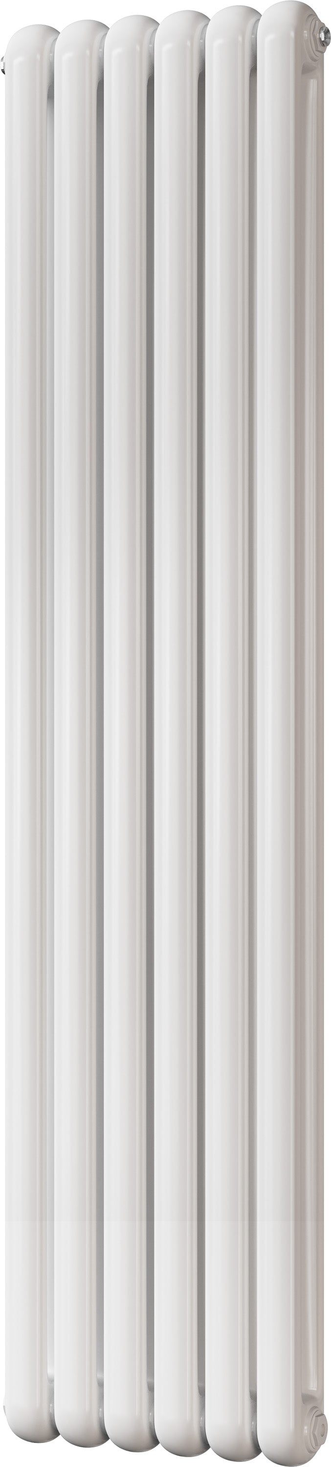 Sherwood - White Vertical Round Top Column Radiator H1800mm x W437mm 2 Column