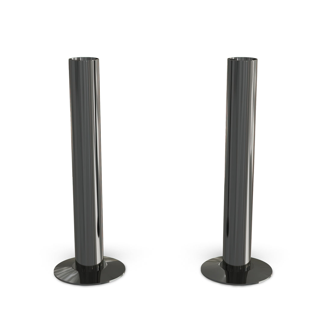 Talus - Black Nickel Polished Pipe Covers 130mm