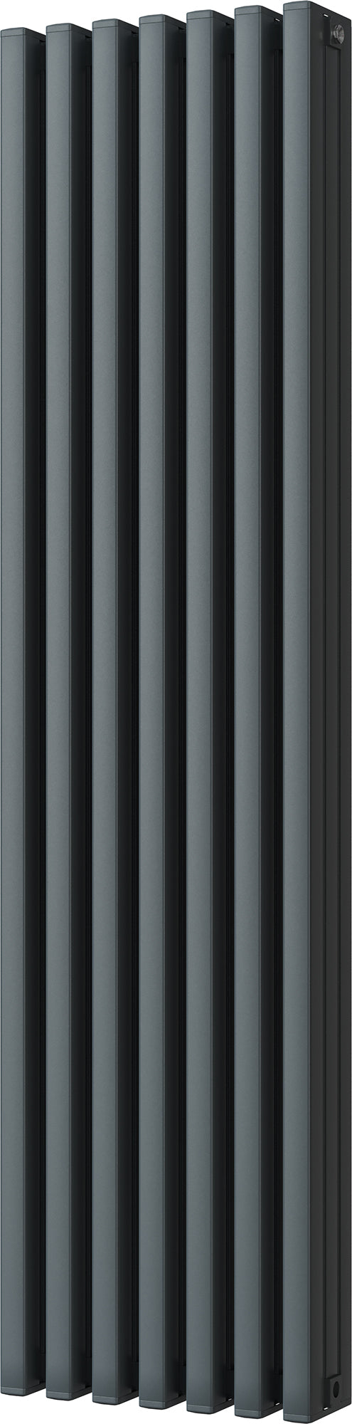 Temple - Anthracite Vertical Square Tube Column Radiator H1800mm x W460mm