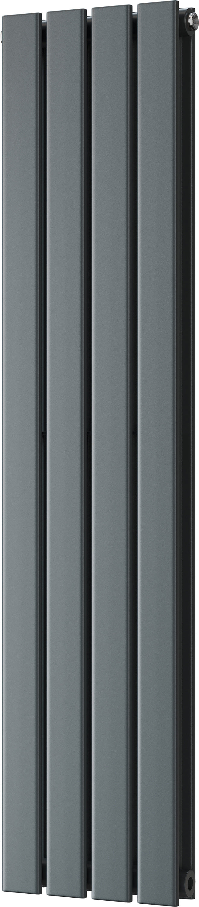 Typhoon - Anthracite Vertical Radiator H1200mm x W272mm Double Panel