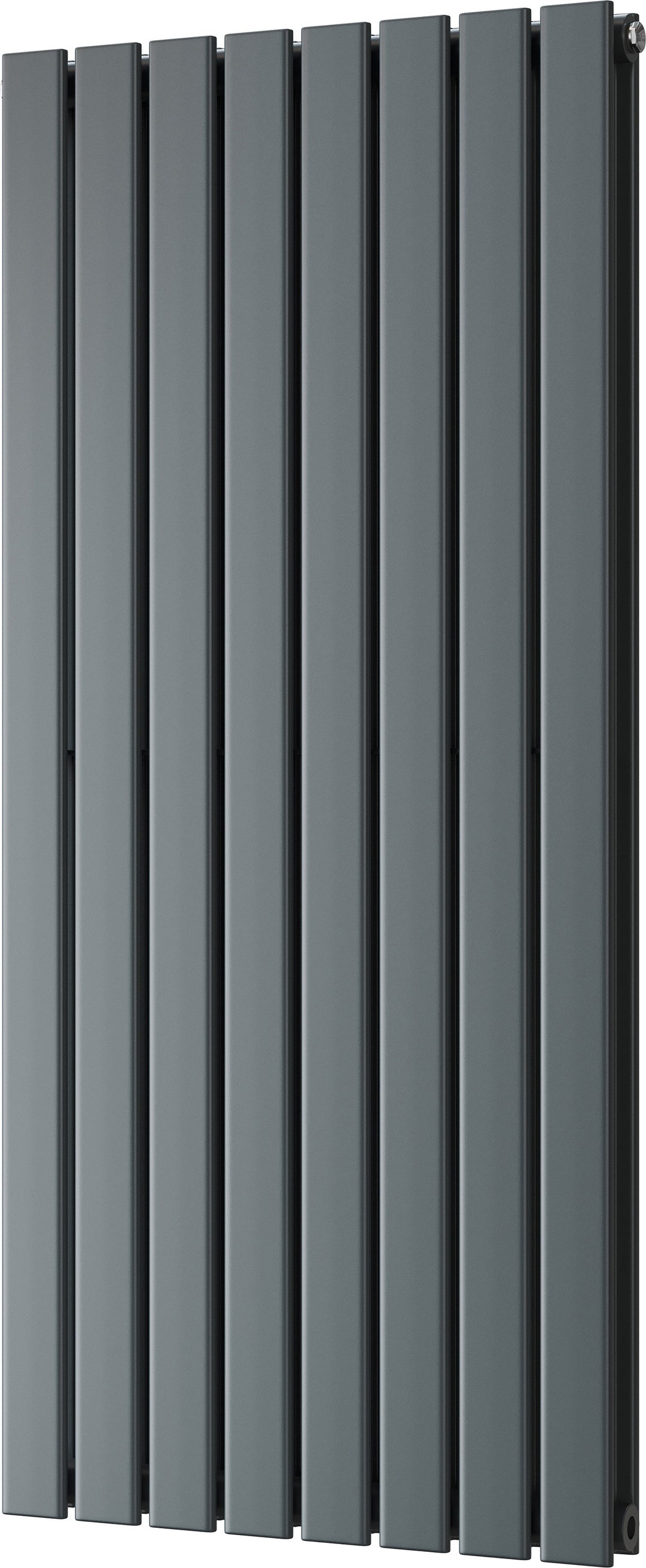 Typhoon - Anthracite Vertical Radiator H1200mm x W544mm Double Panel
