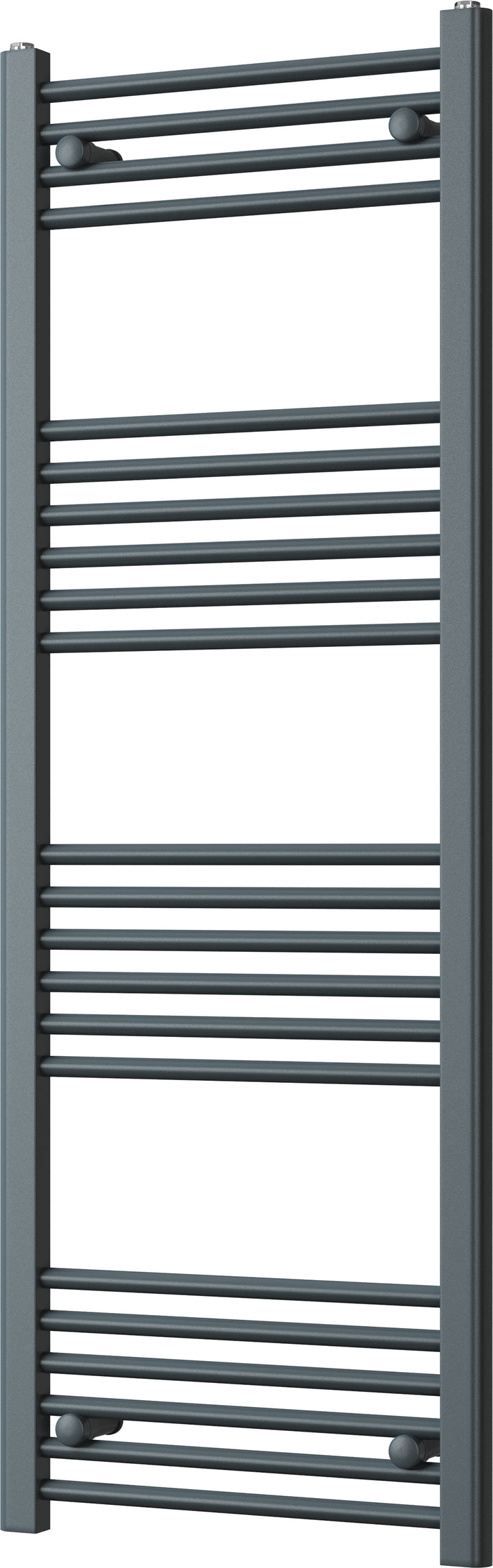 Zennor - Anthracite Heated Towel Rail - H1400mm x W500mm - Straight