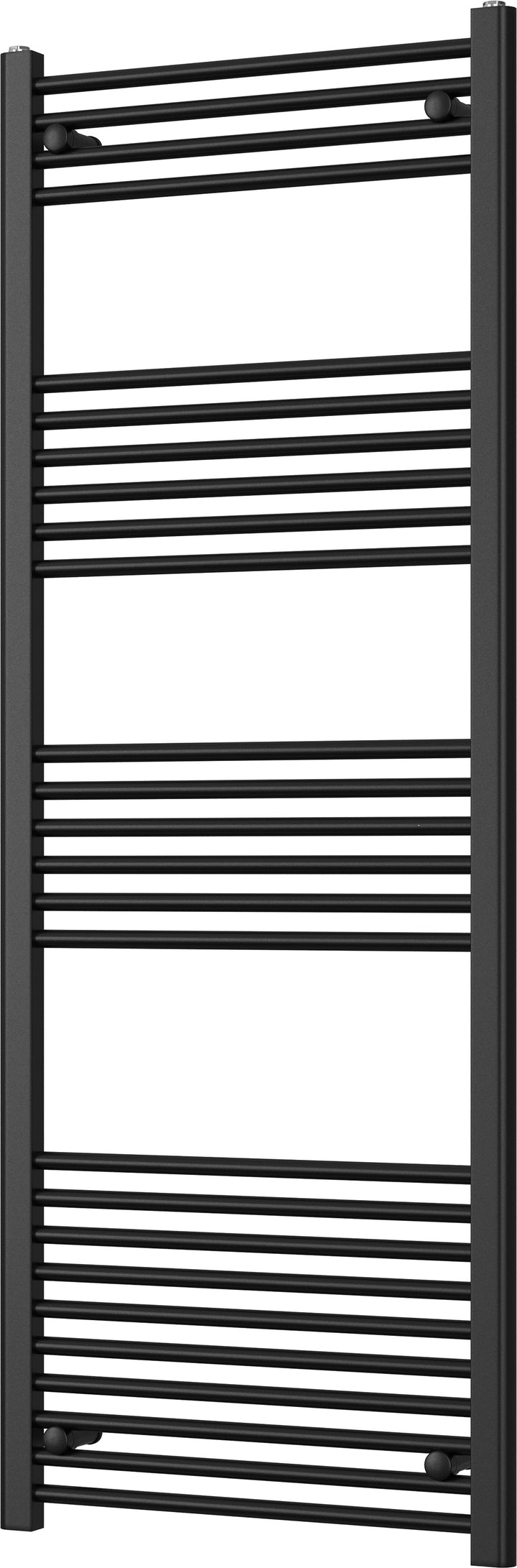 Zennor - Black Heated Towel Rail - H1600mm x W600mm - Straight