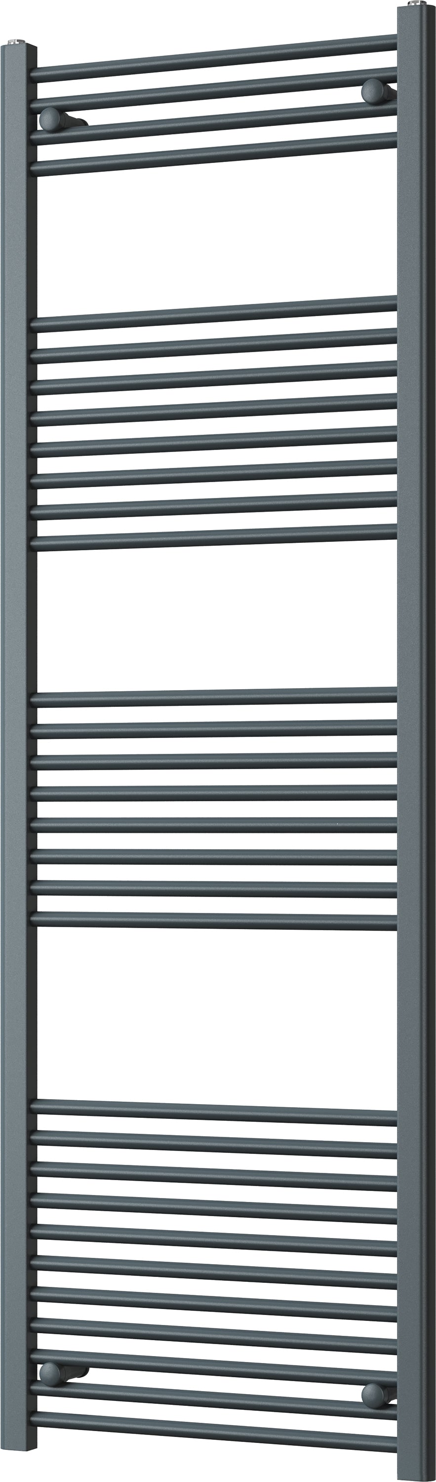 Zennor - Anthracite Heated Towel Rail - H1800mm x W600mm - Straight