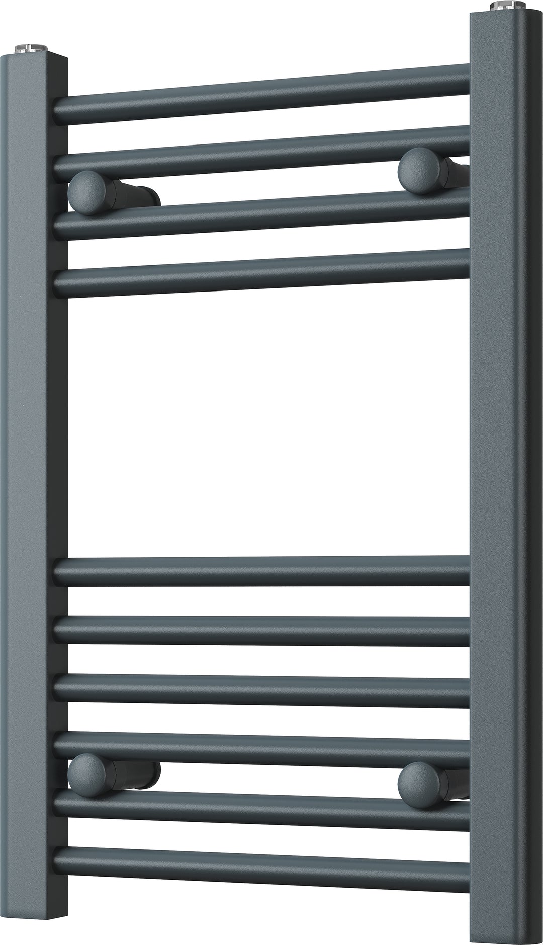 Zennor - Anthracite Heated Towel Rail - H600mm x W400mm - Straight