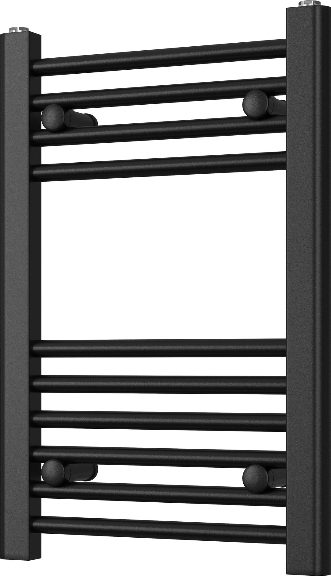 Zennor - Black Heated Towel Rail - H600mm x W400mm - Straight