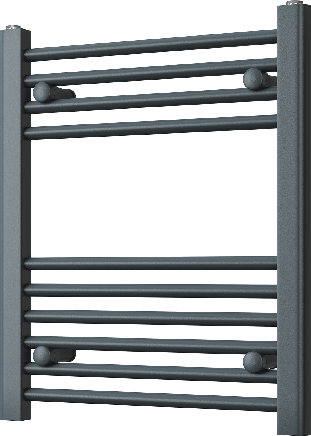 Zennor - Anthracite Heated Towel Rail - H600mm x W500mm - Straight